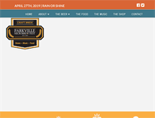 Tablet Screenshot of parkvillemicrobrewfest.com